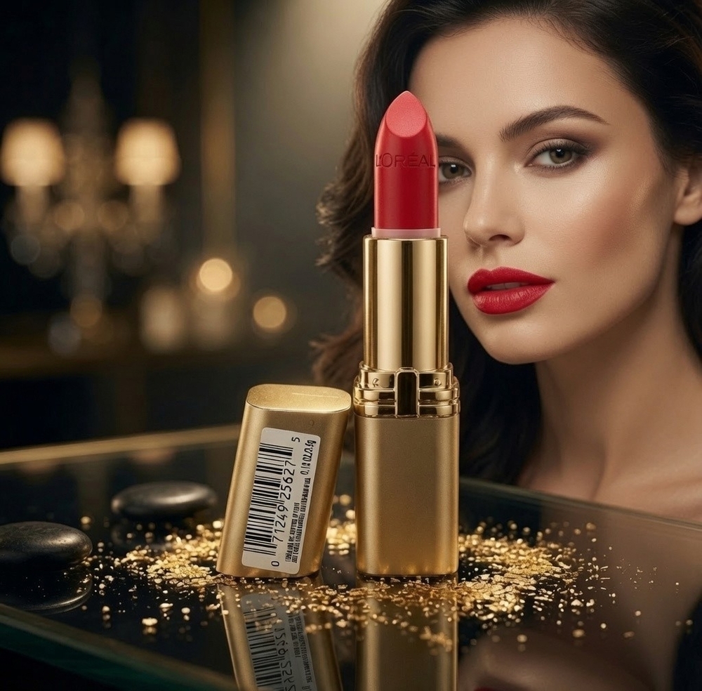 L'Oreal Colour Riche Lipstick 262 Fresh As A Rose Red Gold Tube New